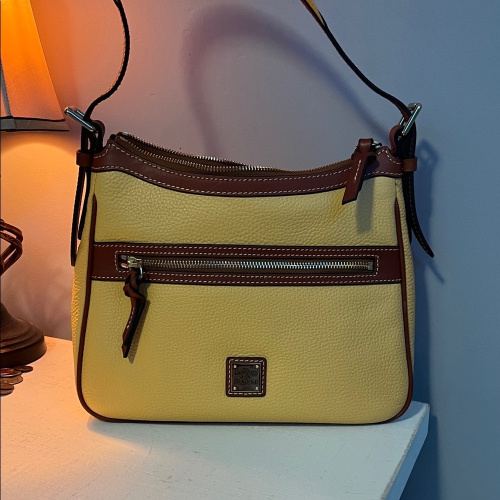 Dooney & Bourke Yellow and Brown Shoulder Bag